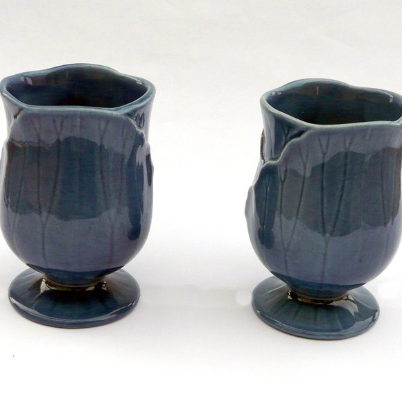 🔴 = 3 for $50! Metlox Lotus blue ceramic mugs, California - Picture 4 of 8